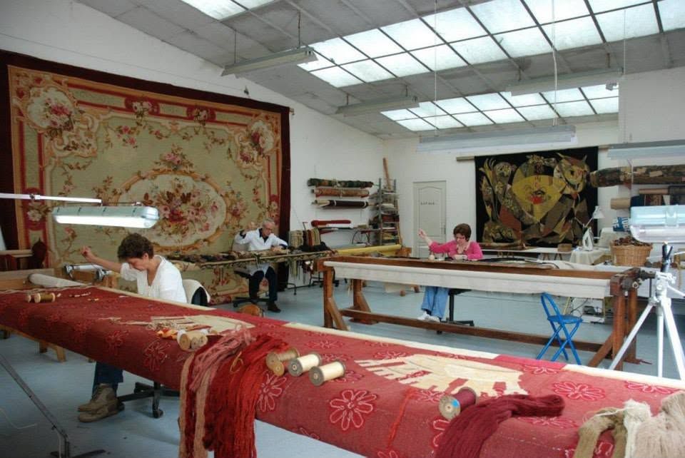 L’atelier de restauration de tapisseries à Aubusson